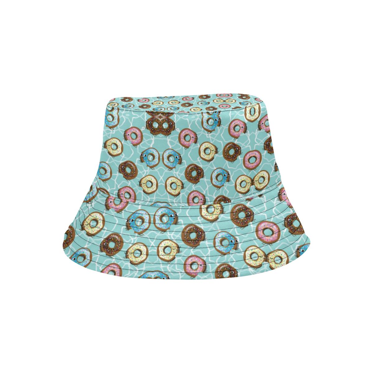 Emoji Donut Print Pattern Unisex Bucket Hat