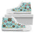 Emoji Donut Print Pattern Women High Top Shoes