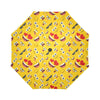 Emoji Face Print Pattern Automatic Foldable Umbrella