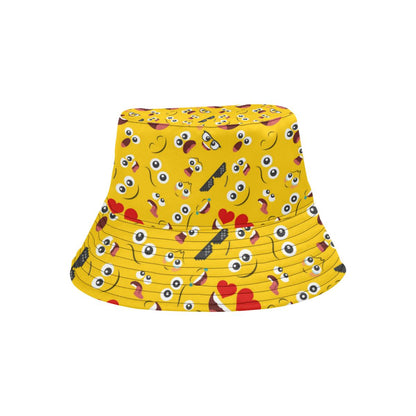 Emoji Face Print Pattern Unisex Bucket Hat