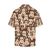 Emoji Monkey Print Pattern Men Aloha Hawaiian Shirt