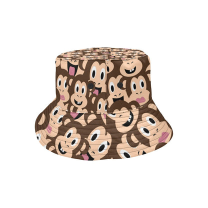 Emoji Monkey Print Pattern Unisex Bucket Hat