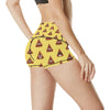 Emoji Poop Print Pattern High Waisted Spandex Shorts-JTAMIGO.COM