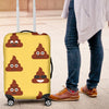 Emoji Poop Print Pattern Luggage Cover Protector