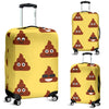 Emoji Poop Print Pattern Luggage Cover Protector