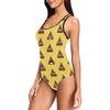 Emoji Poop Print Pattern One Piece Swimsuit-JTAMIGO.COM