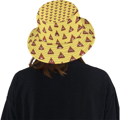 Emoji Poop Print Pattern Unisex Bucket Hat