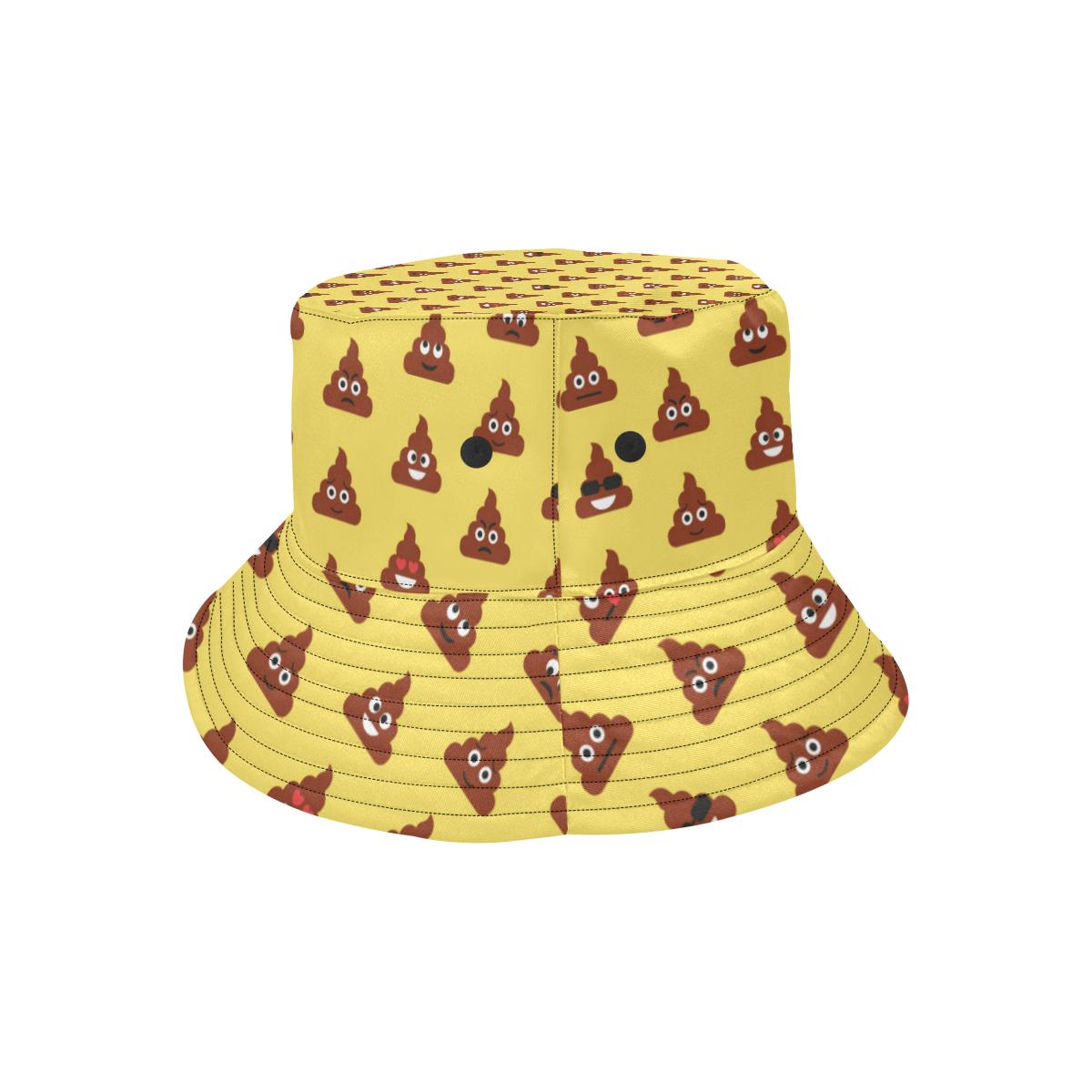 Emoji Poop Print Pattern Unisex Bucket Hat