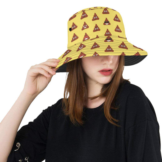 Emoji Poop Print Pattern Unisex Bucket Hat