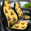 Emoji Poop Print Pattern Universal Fit Car Seat Covers