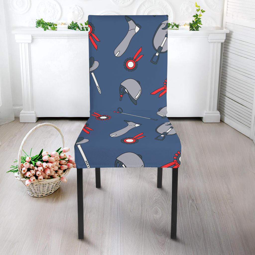 Equestrian Equipment Background Dinning Chair Slipper-JTAMIGO.COM