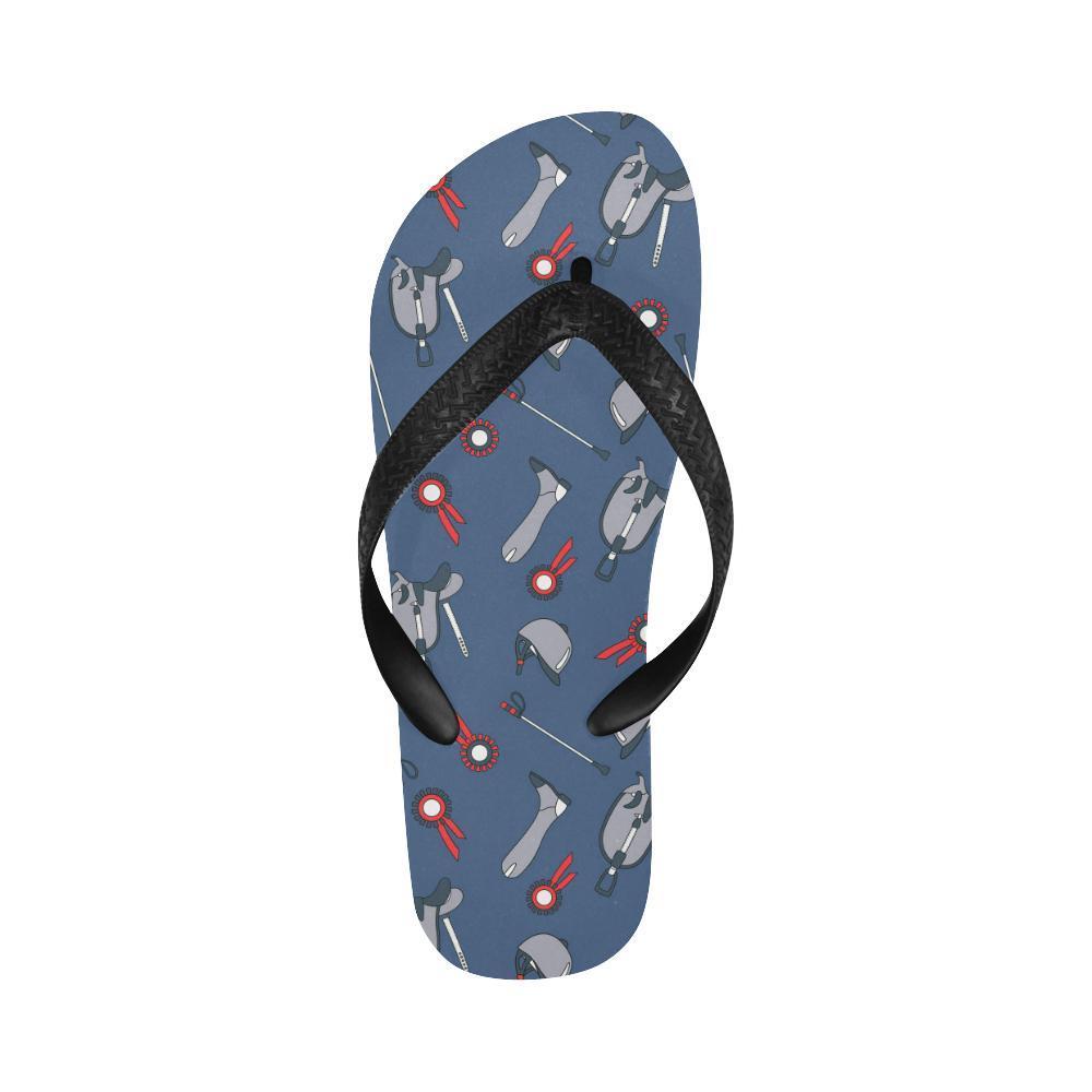 Equestrian Equipment Background Flip Flops-JTAMIGO.COM