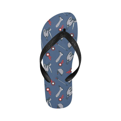 Equestrian Equipment Background Flip Flops-JTAMIGO.COM