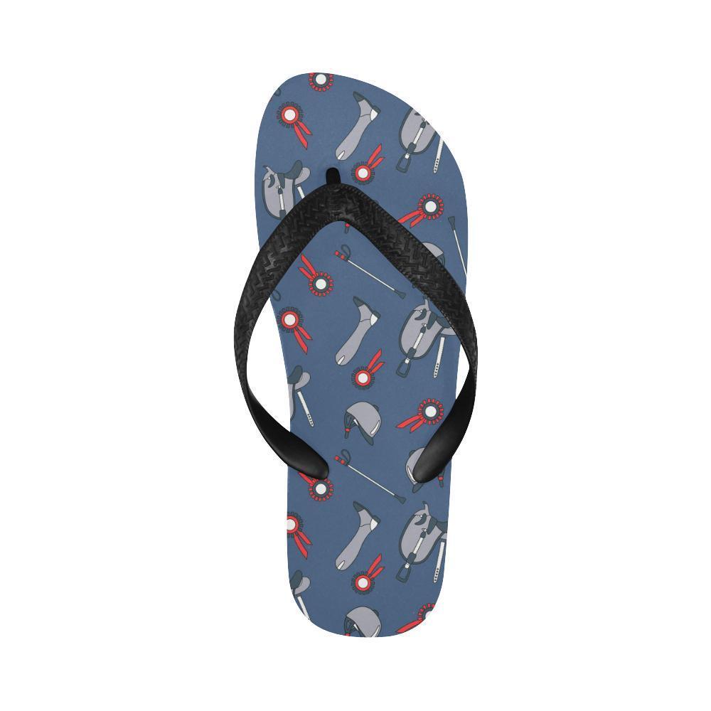 Equestrian Equipment Background Flip Flops-JTAMIGO.COM
