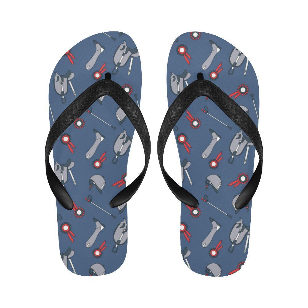 Equestrian Equipment Background Flip Flops-JTAMIGO.COM