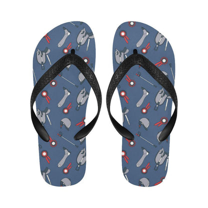 Equestrian Equipment Background Flip Flops-JTAMIGO.COM