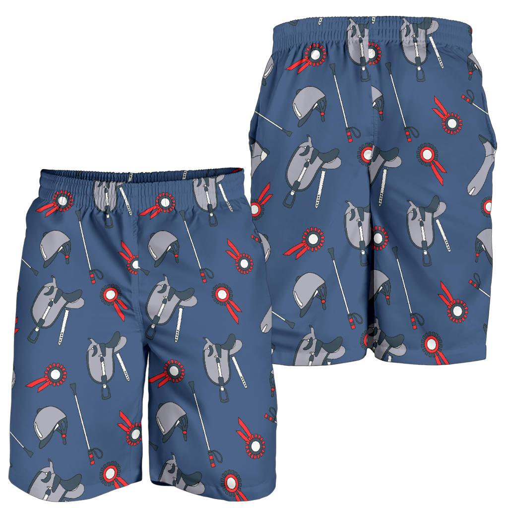 Equestrian Equipment Background Mens Shorts-JTAMIGO.COM