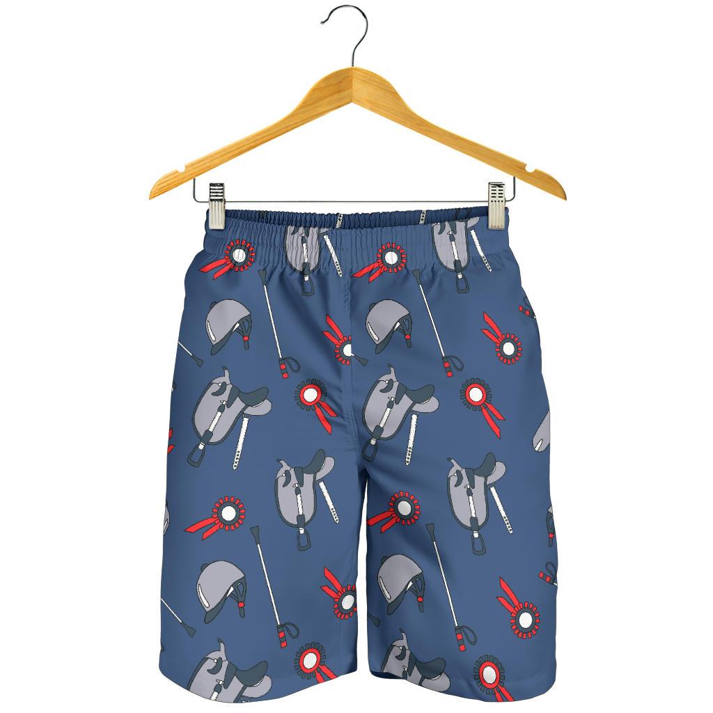 Equestrian Equipment Background Mens Shorts-JTAMIGO.COM