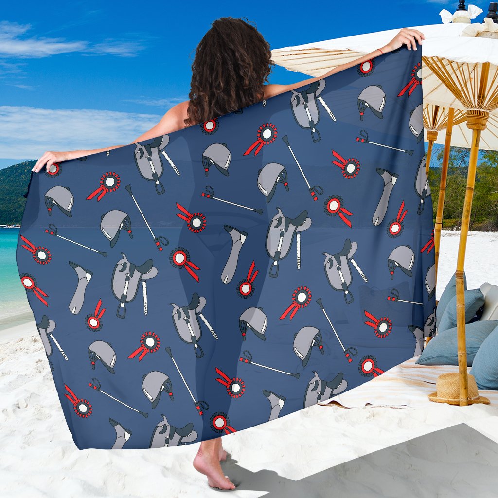 Equestrian Equipment Background Sarong Pareo Wrap