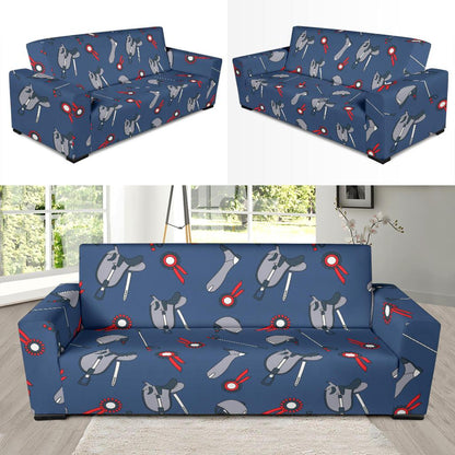 Equestrian Equipment Background Sofa Slipcover-JTAMIGO.COM