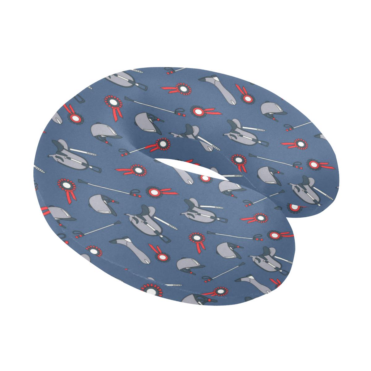 Equestrian Equipment Background U-Shaped Travel Neck Pillow-JTAMIGO.COM