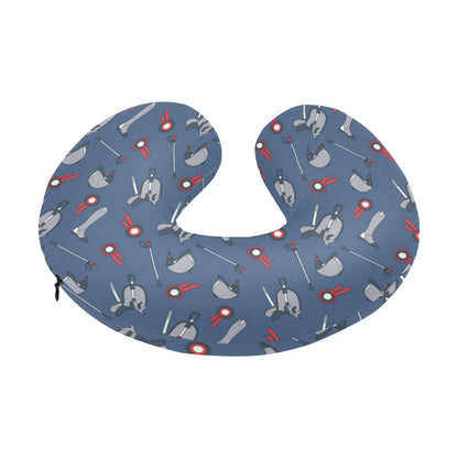 Equestrian Equipment Background U-Shaped Travel Neck Pillow-JTAMIGO.COM