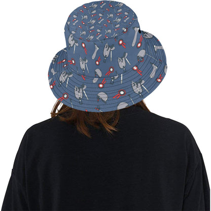 Equestrian Equipment Background Unisex Bucket Hat