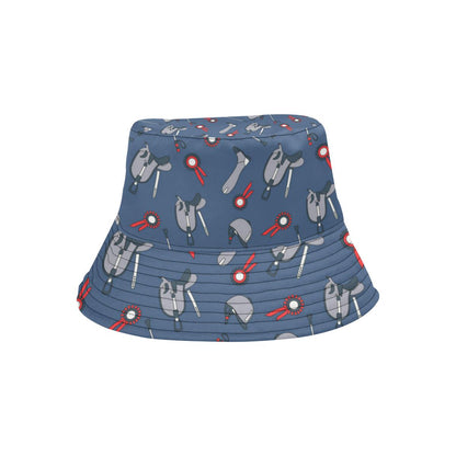 Equestrian Equipment Background Unisex Bucket Hat
