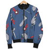 Equestrian Equipment Background Women Casual Bomber Jacket