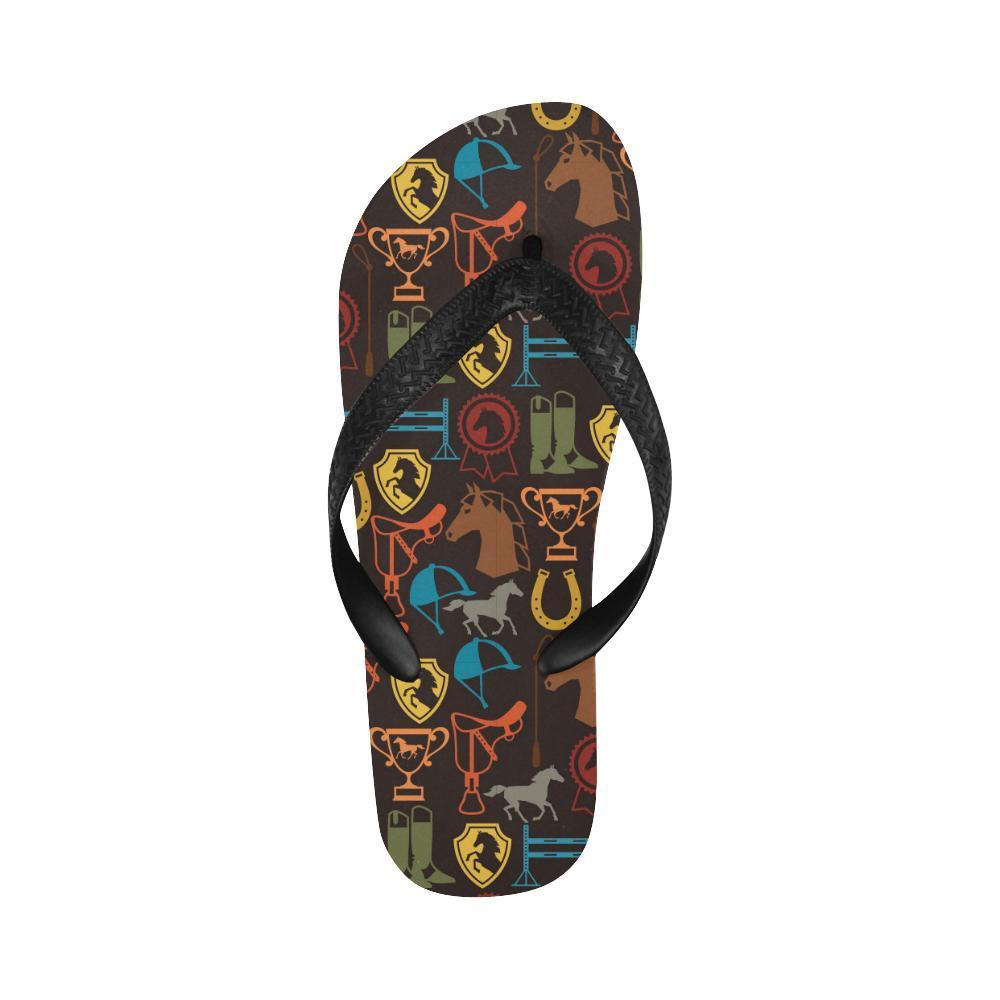 Equestrian Equipment Horse Colorful Flip Flops-JTAMIGO.COM