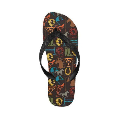 Equestrian Equipment Horse Colorful Flip Flops-JTAMIGO.COM