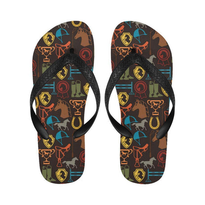 Equestrian Equipment Horse Colorful Flip Flops-JTAMIGO.COM