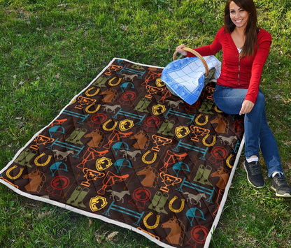 Equestrian Equipment Horse Colorful Premium Quilt-JTAMIGO.COM
