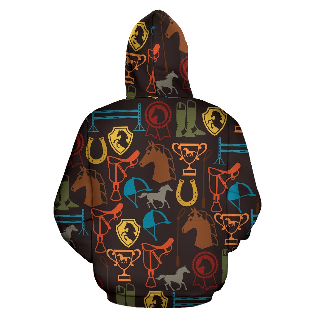 Equestrian Equipment Horse Colorful Pullover Hoodie