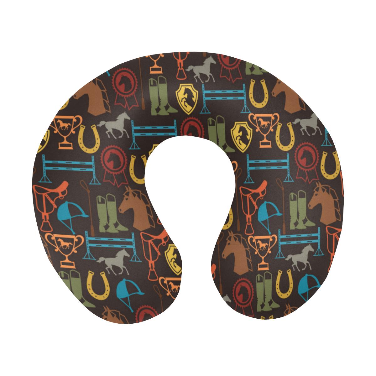 Equestrian Equipment Horse Colorful U-Shaped Travel Neck Pillow-JTAMIGO.COM