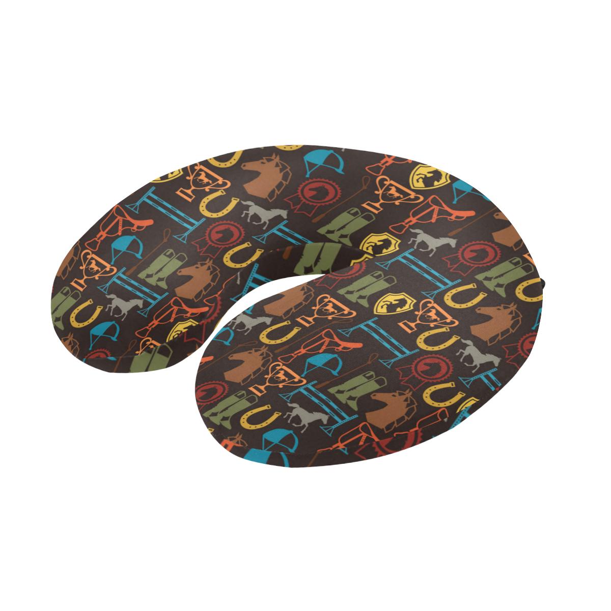 Equestrian Equipment Horse Colorful U-Shaped Travel Neck Pillow-JTAMIGO.COM