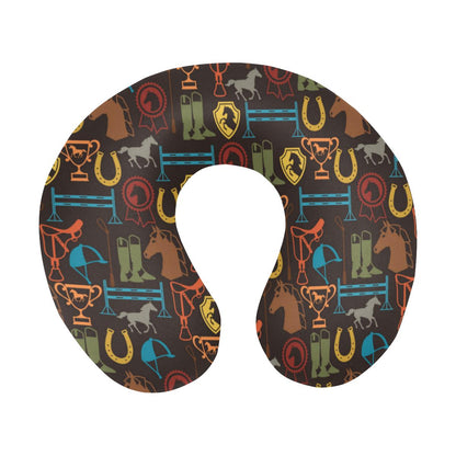 Equestrian Equipment Horse Colorful U-Shaped Travel Neck Pillow-JTAMIGO.COM