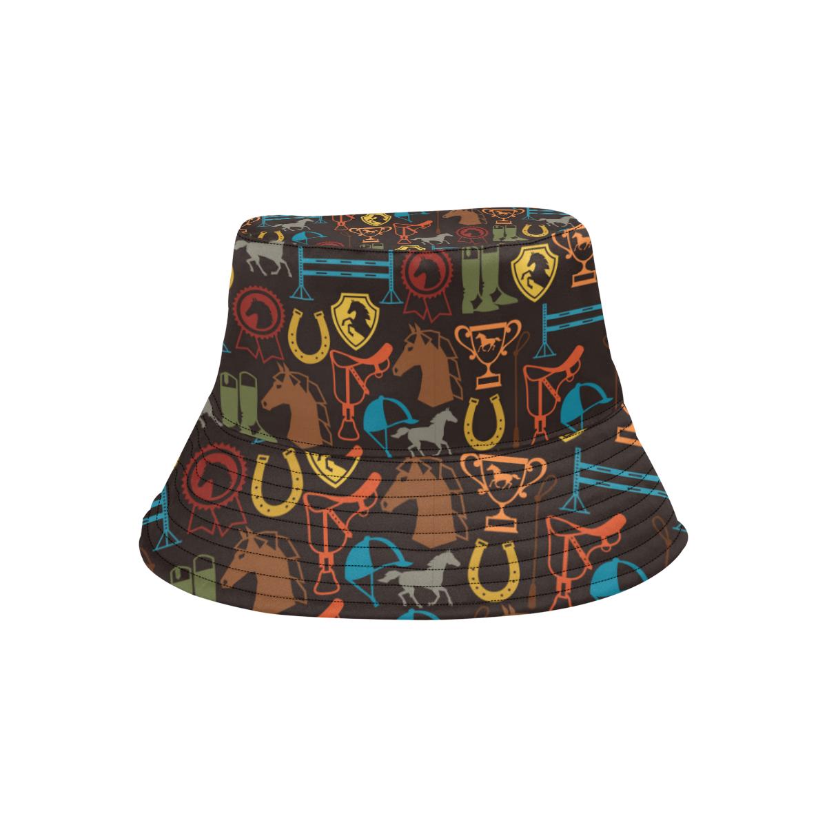 Equestrian Equipment Horse Colorful Unisex Bucket Hat