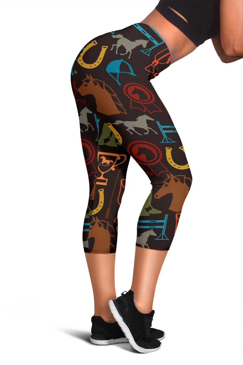 Equestrian Equipment Horse Colorful Women Capris