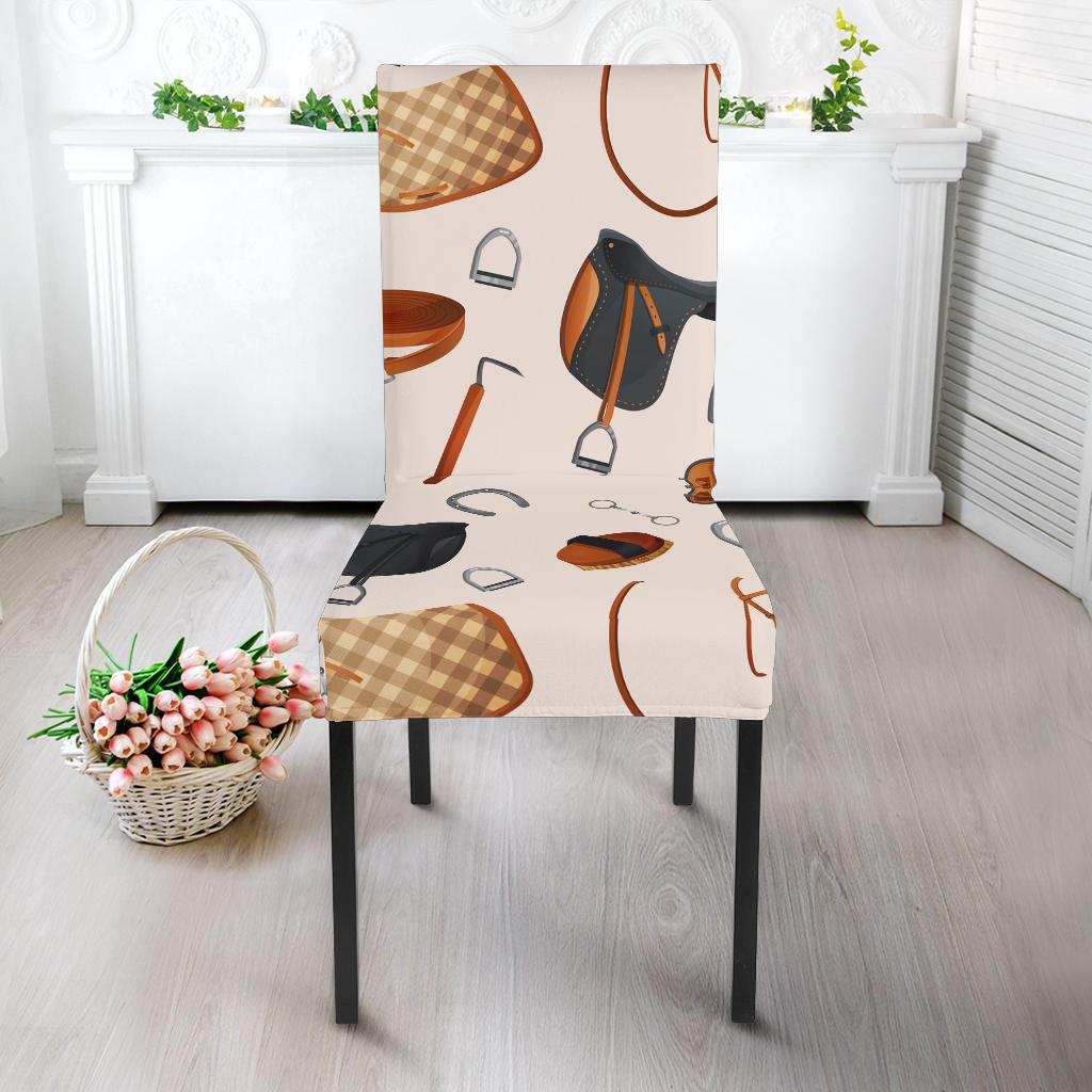 Equestrian Equipment Print Pattern Dinning Chair Slipper-JTAMIGO.COM