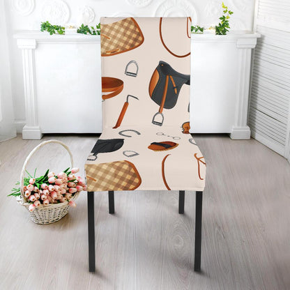 Equestrian Equipment Print Pattern Dinning Chair Slipper-JTAMIGO.COM