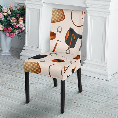 Equestrian Equipment Print Pattern Dinning Chair Slipper-JTAMIGO.COM