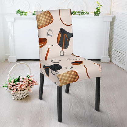 Equestrian Equipment Print Pattern Dinning Chair Slipper-JTAMIGO.COM