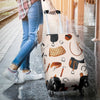 Equestrian Equipment Print Pattern Luggage Cover Protector