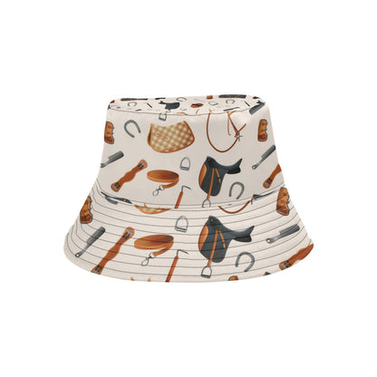 Equestrian Equipment Print Pattern Unisex Bucket Hat
