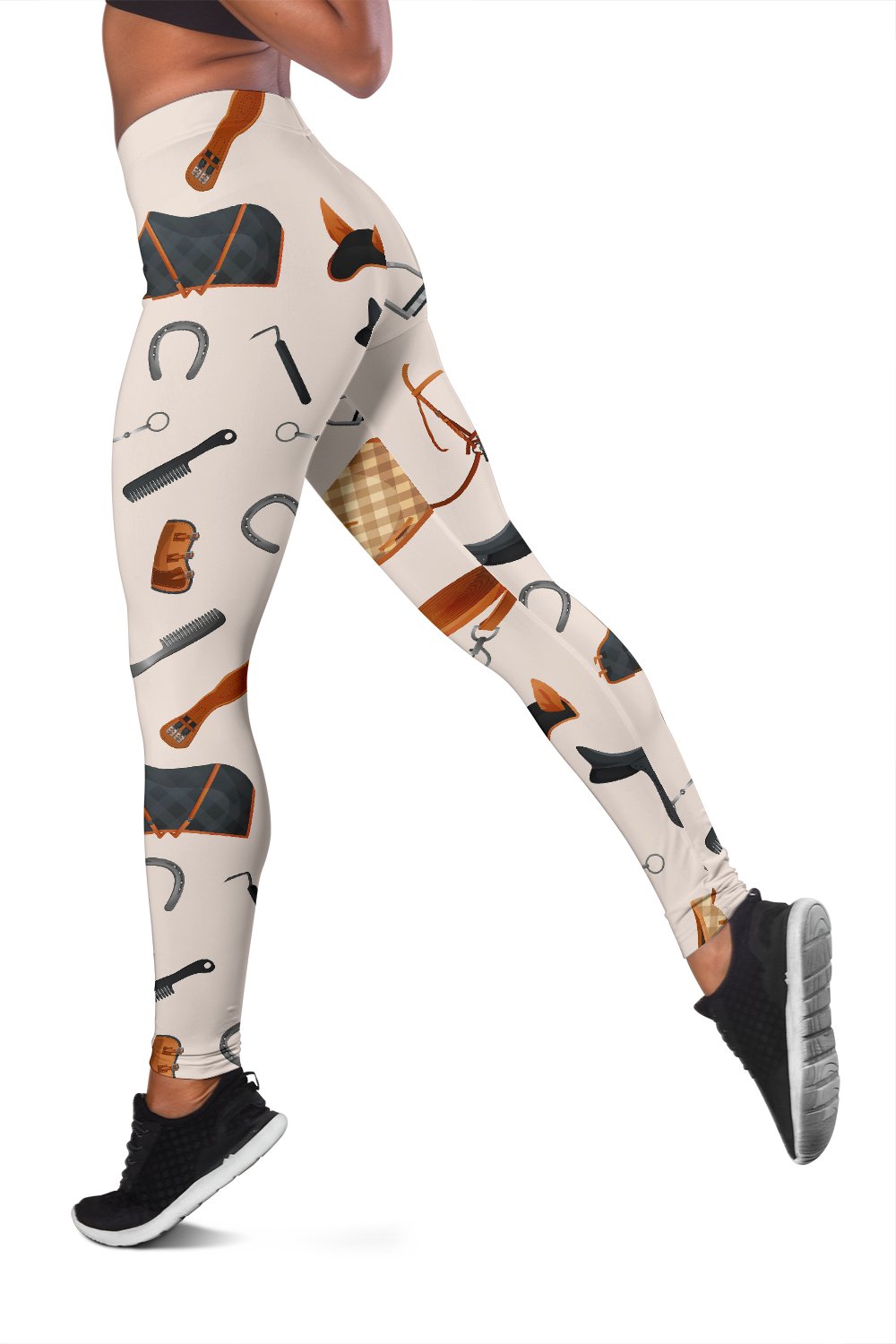 Equestrian Equipment Print Pattern Women Leggings