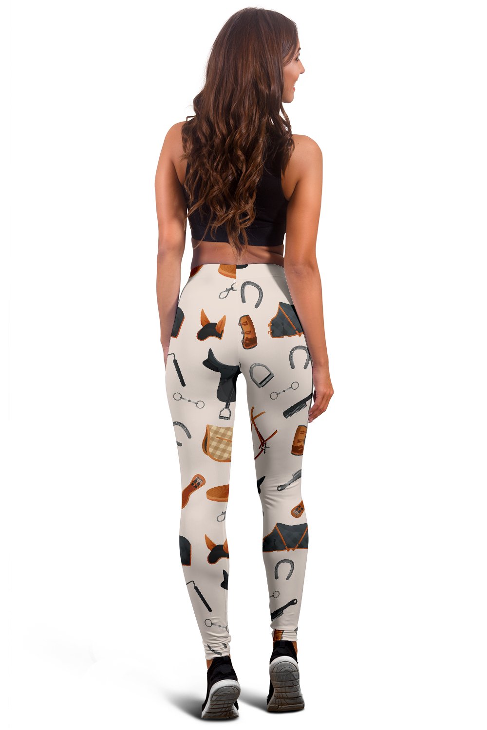 Equestrian Equipment Print Pattern Women Leggings
