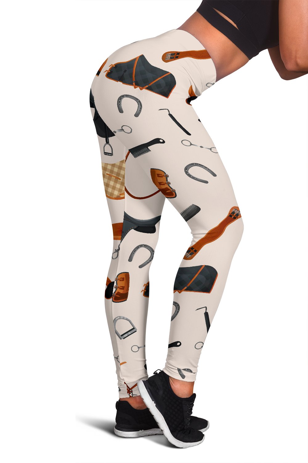 Equestrian Equipment Print Pattern Women Leggings