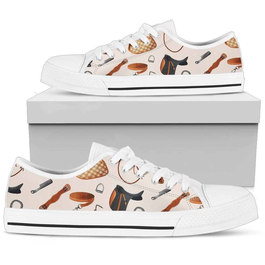 Equestrian EquipWoment Print Pattern Women Low Top Shoes