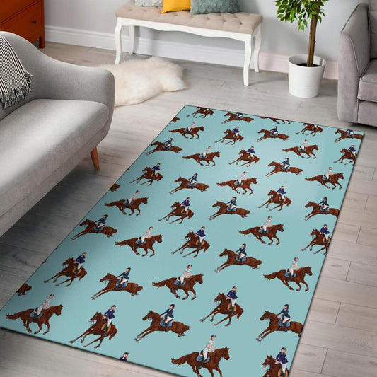 Equestrian Horse Riding Area Rugs-JTAMIGO.COM